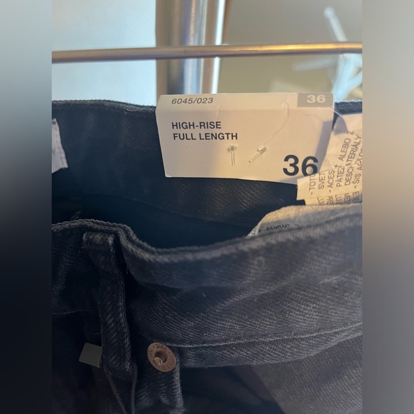 Zara high rise full length wide leg jeans - Picture 4 of 5